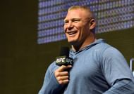 LAS VEGAS, NV - JULY 07:  Mixed martial artist Brock Lesnar smiles as he takes questions from members of the media during an open workout for UFC 200 at T-Mobile Arena on July 7, 2016 in Las Vegas, Nevada. Lesnar will face Mark Hunt on July 9 in Las Vegas in a heavyweight bout that will serve as UFC 200's main event after Jon Jones was pulled from his light heavyweight title fight against Daniel Cormier due to a potential violation of the UFC's anti-doping policy.  (Photo by Ethan Miller/Getty Images)